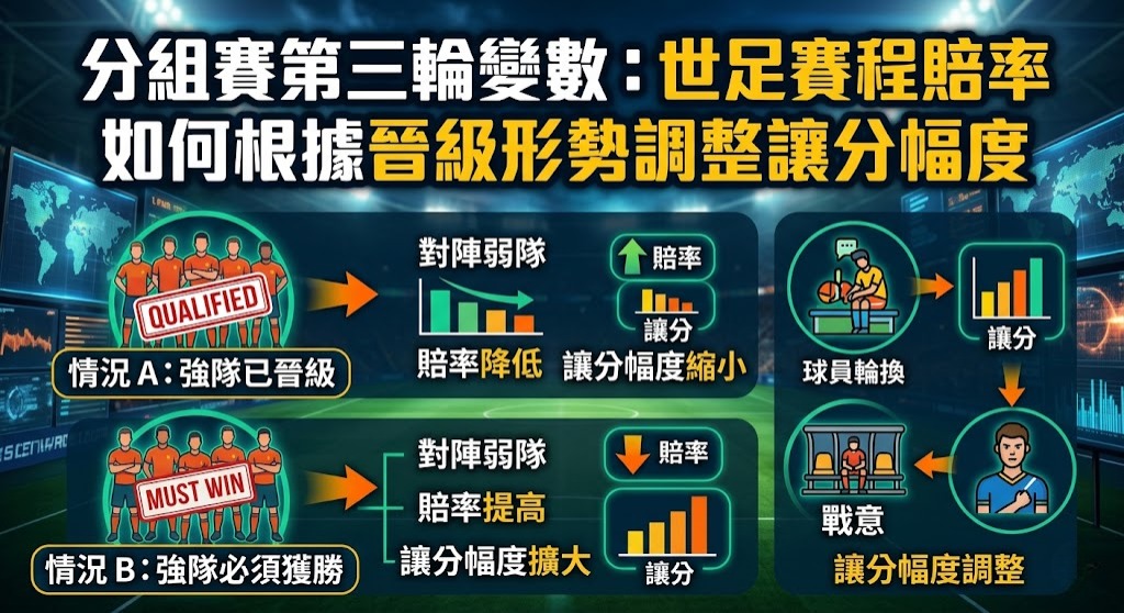 世足賽程賠率如何根據晉級形勢調整讓分幅度
