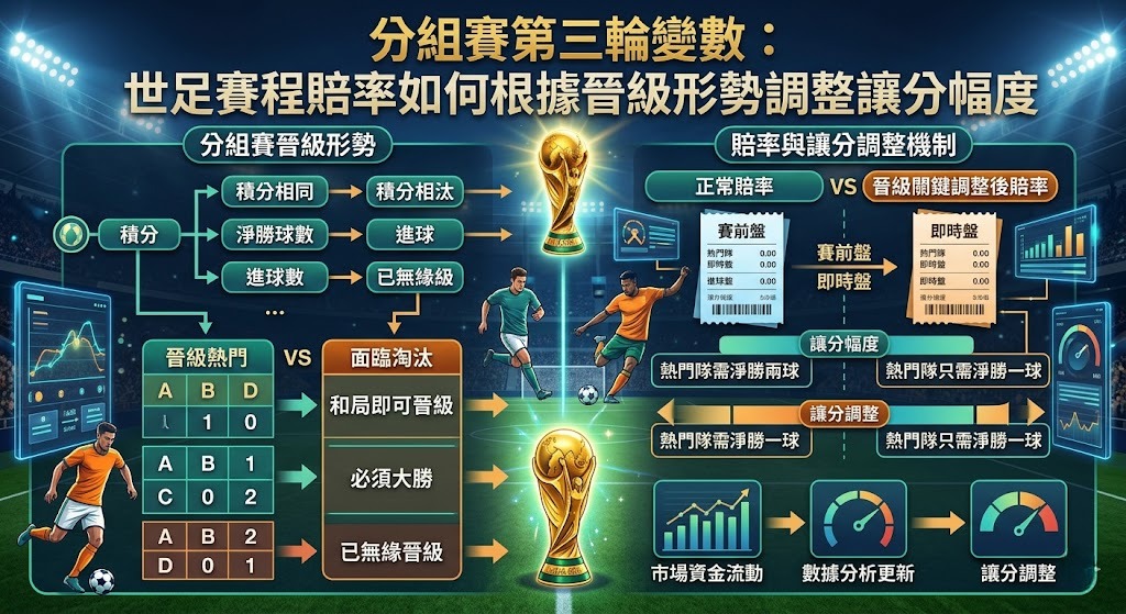 世足賽程賠率如何根據晉級形勢調整讓分幅度